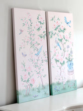 Load image into Gallery viewer, April, a pink chinoiserie canvas wrap