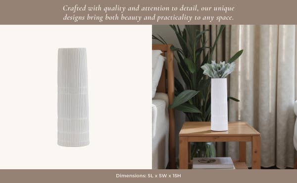 White Ceramic Lined Cylinder
