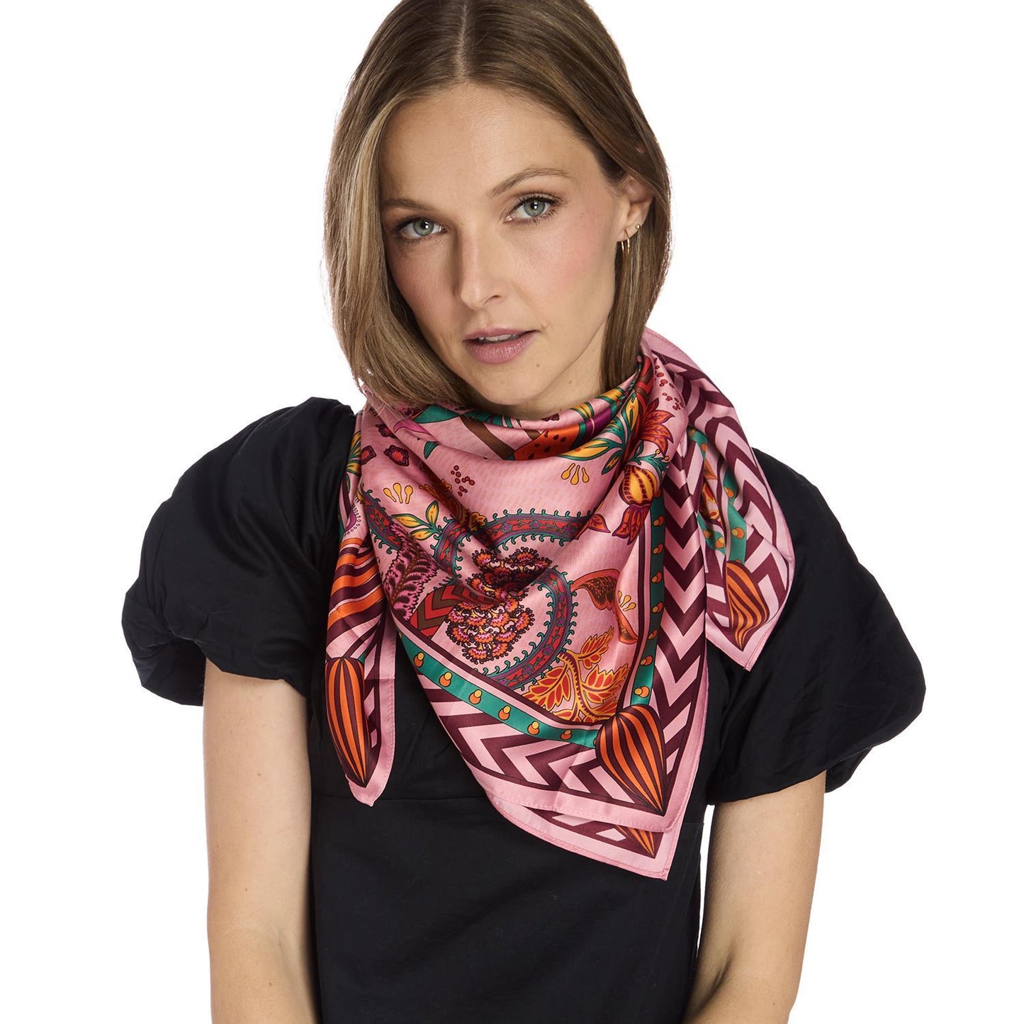 Magic India Rose Square Scarf