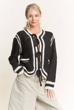 Load image into Gallery viewer, Black Contrast Sweater