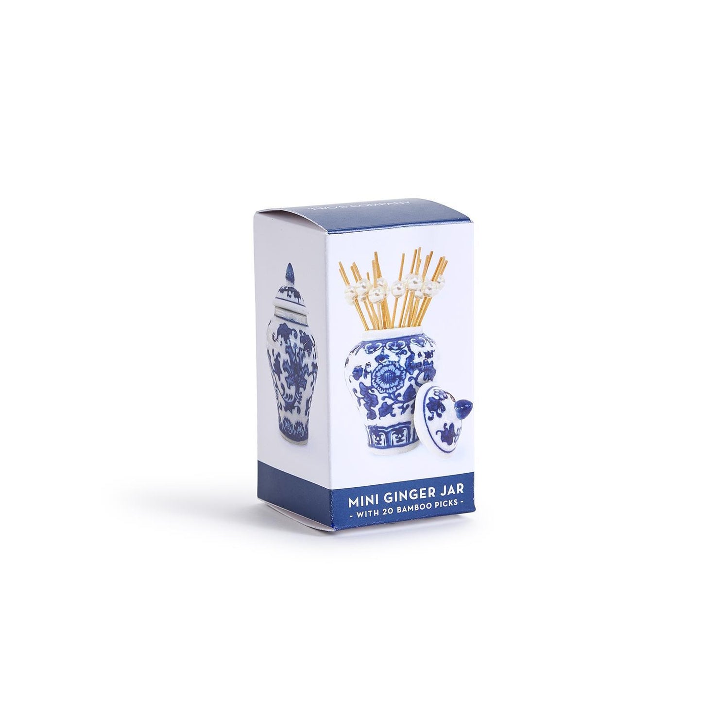 Mini Ginger Jar with 20 Bamboo Picks in Gift Box