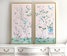 Load image into Gallery viewer, April, a pink chinoiserie canvas wrap
