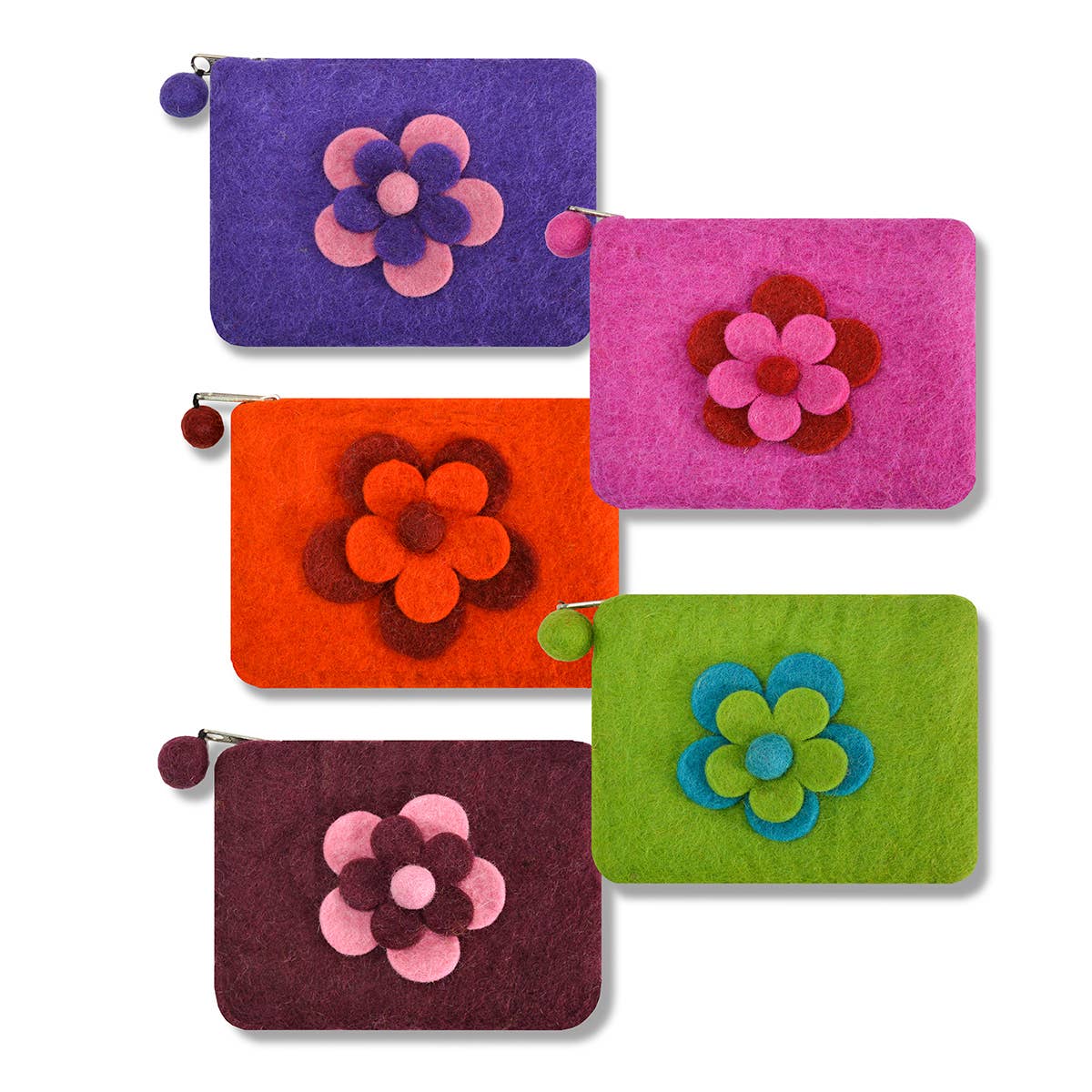 Two Layer Flower Coin Purses