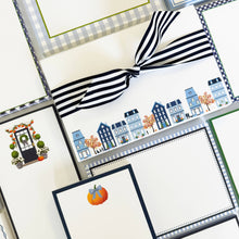 Load image into Gallery viewer, 4.25 x 5.5 Pumpkin with Gingham Bow Notepad