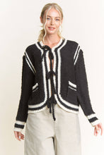 Load image into Gallery viewer, Black Contrast Sweater