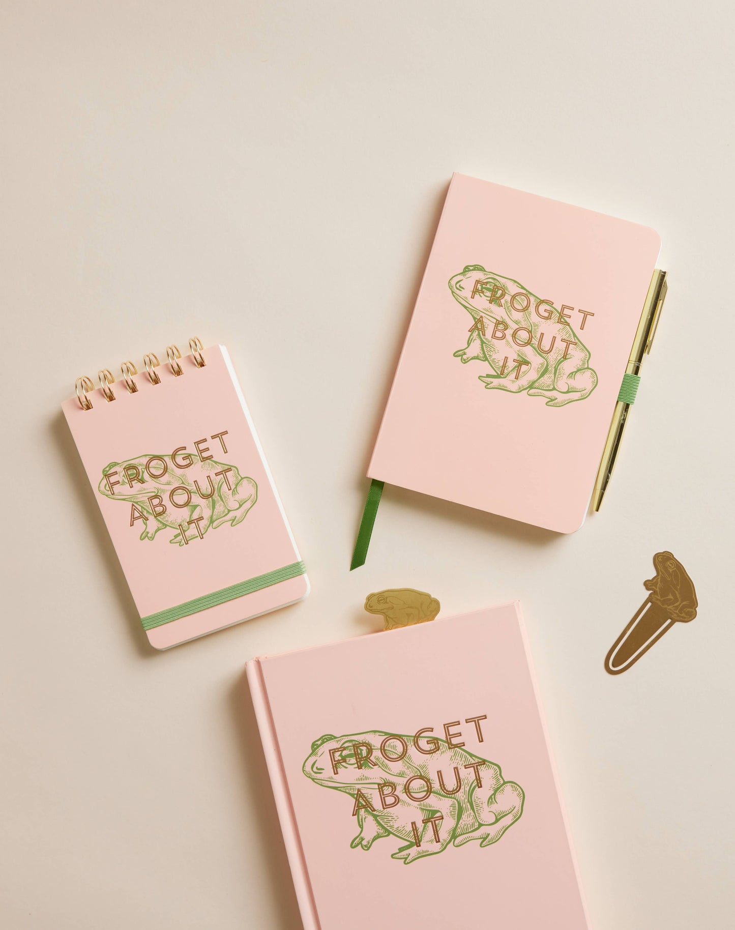 VINTAGE SASS NOTEBOOK WITH PEN - FROGET ABOUT IT