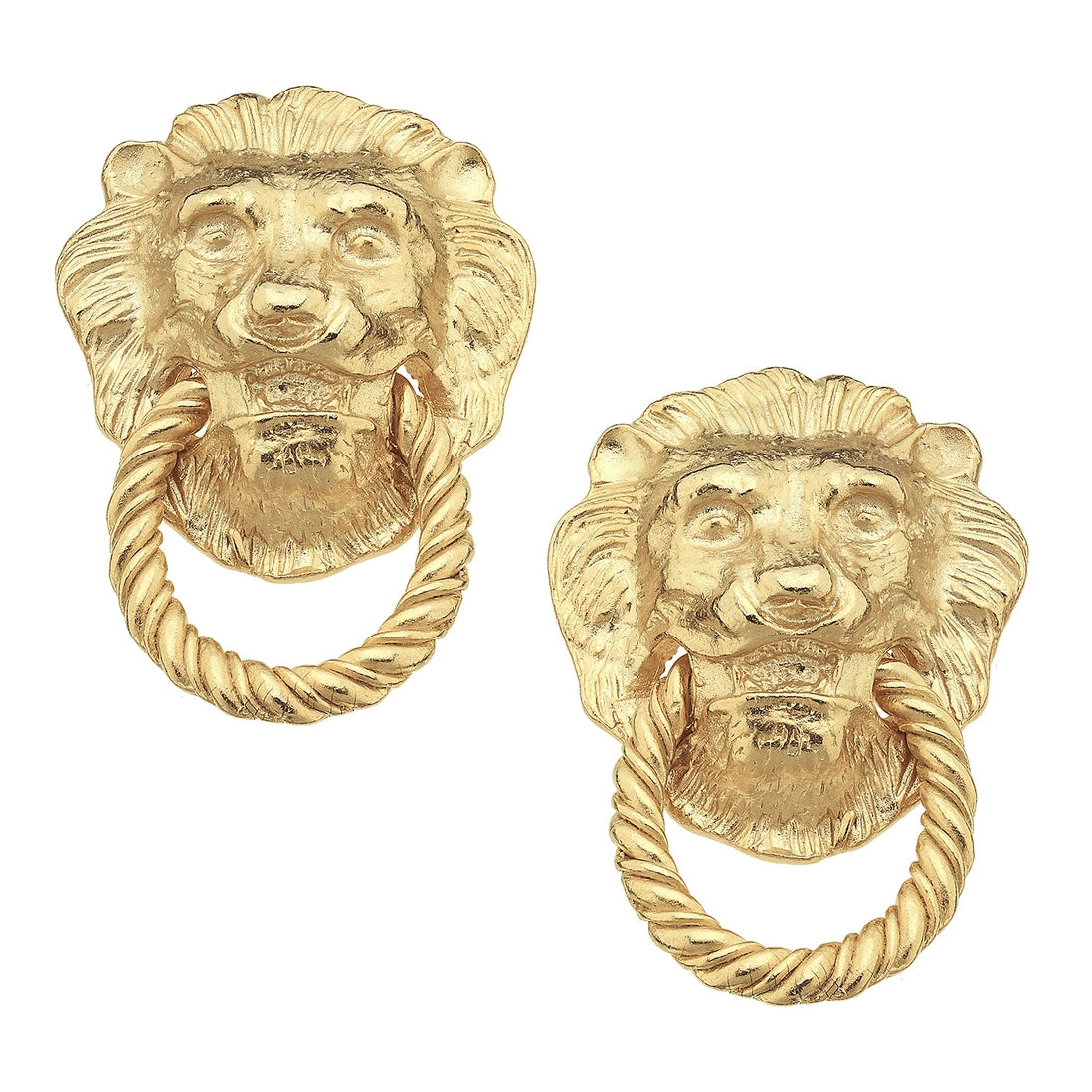Hand Cast Lion Head Knocker Studs