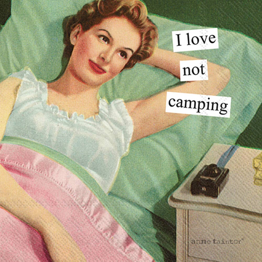 Paper Cocktail Napkin 20 Ct Camping Anne Taintor