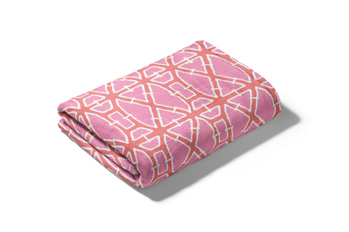 Minky Plush Throw Blanket - Bamboo