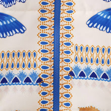 Load image into Gallery viewer, BLUE FLOWER PRINT ZIP-UP QUILTED JACKET