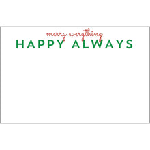 Load image into Gallery viewer, 8.5x5.5 Merry Everything Slab Notepad