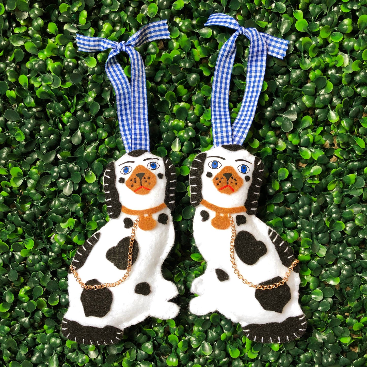 Staffordshire Dog Statue Ornaments | Black