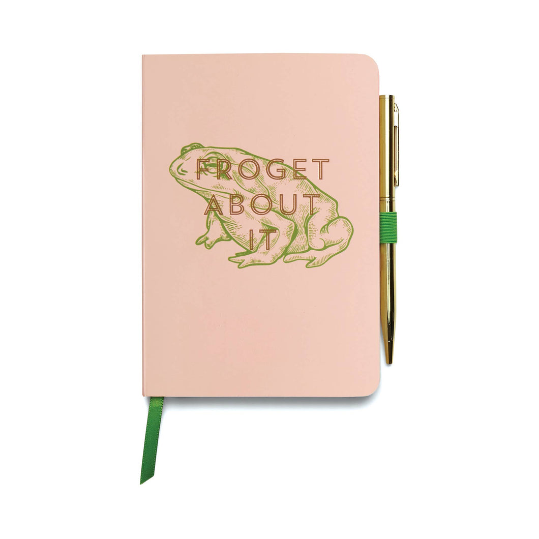 VINTAGE SASS NOTEBOOK WITH PEN - FROGET ABOUT IT