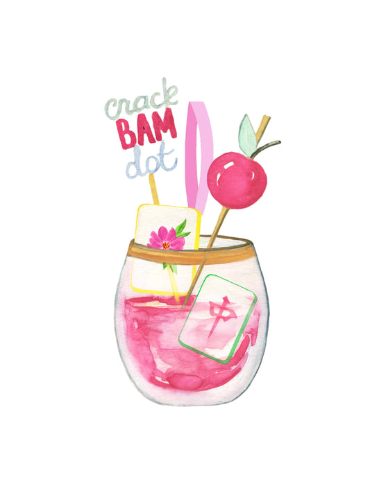 Mahjong Christmas Ornament Acrylic