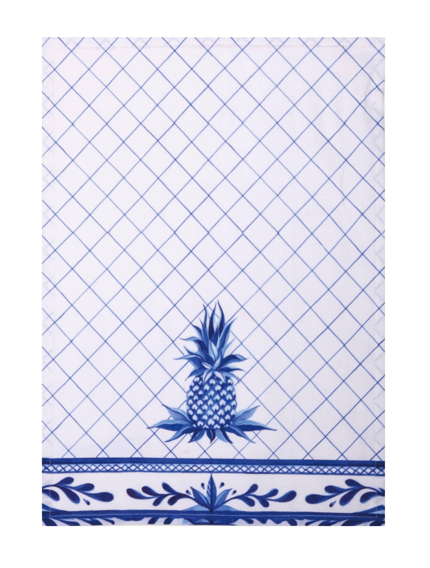 Blue Pineapple All Over Kitchen Towel