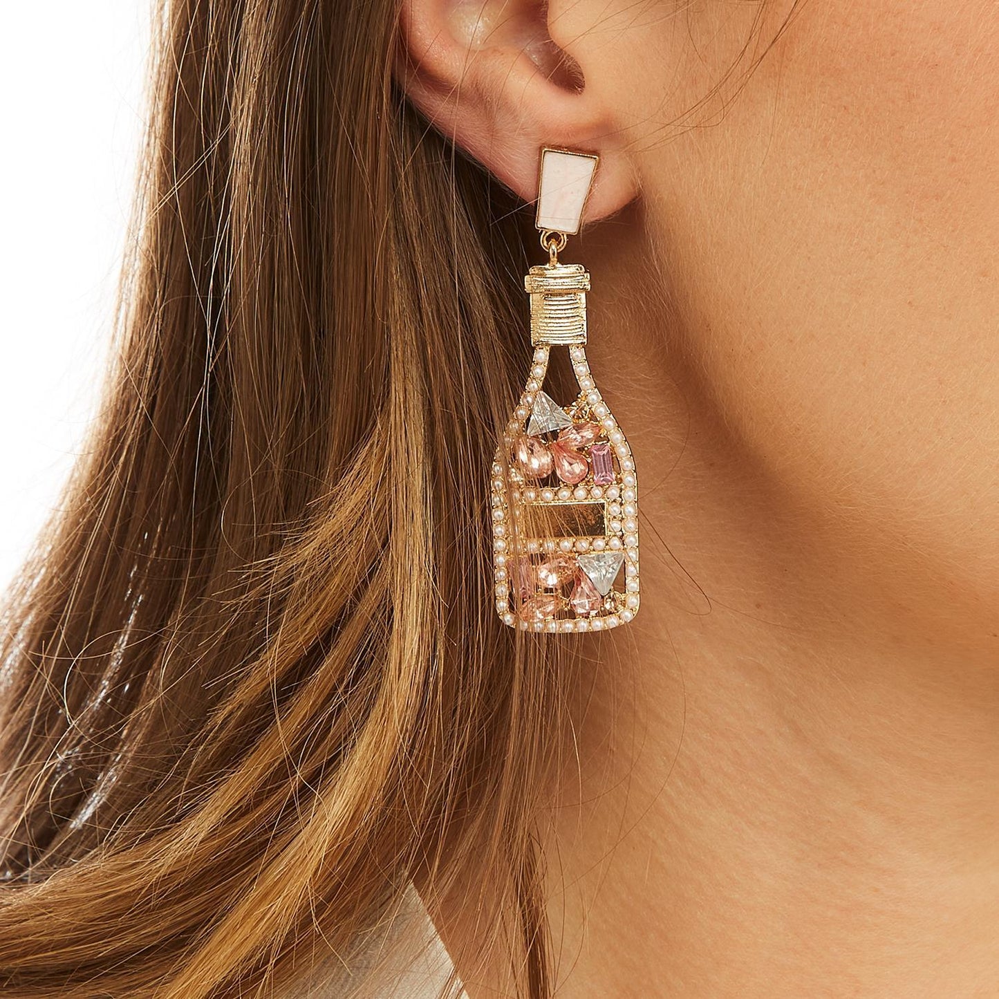 Crystal Embellished Earrings A/3