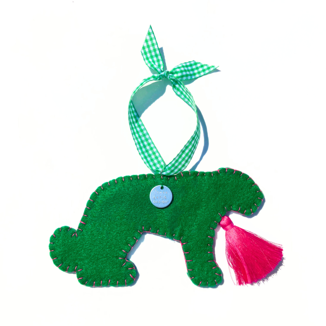 Classic Leopard Ornament | Yellow