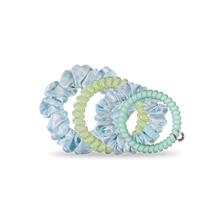 Load image into Gallery viewer, Spiral Hair Coils | Mixed Pack | Chintz Mist Hair Ties
