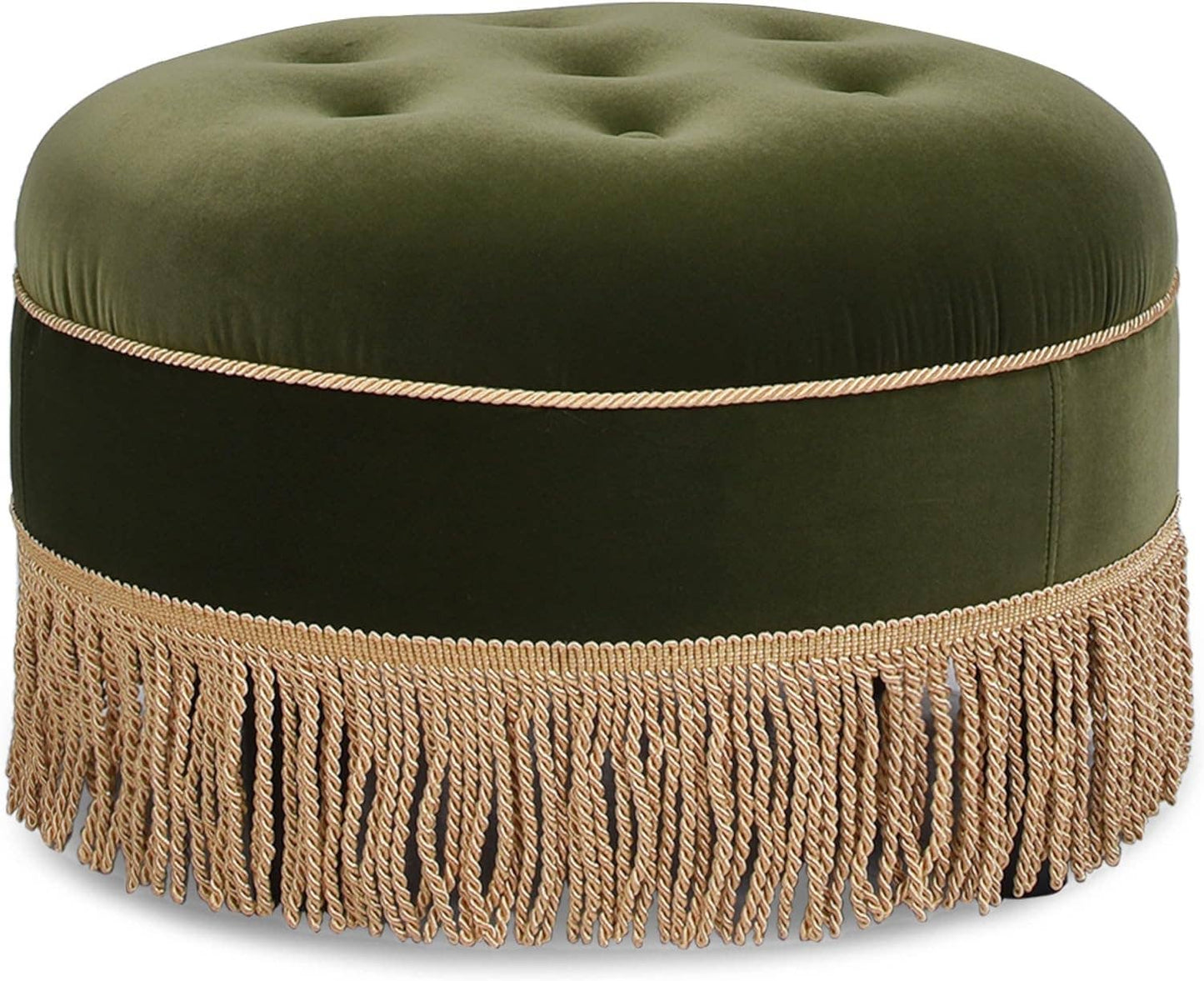 Yolanda 24" Round Upholstered Accent Ottoman