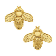 Load image into Gallery viewer, Gold Bee Stud Earrings
