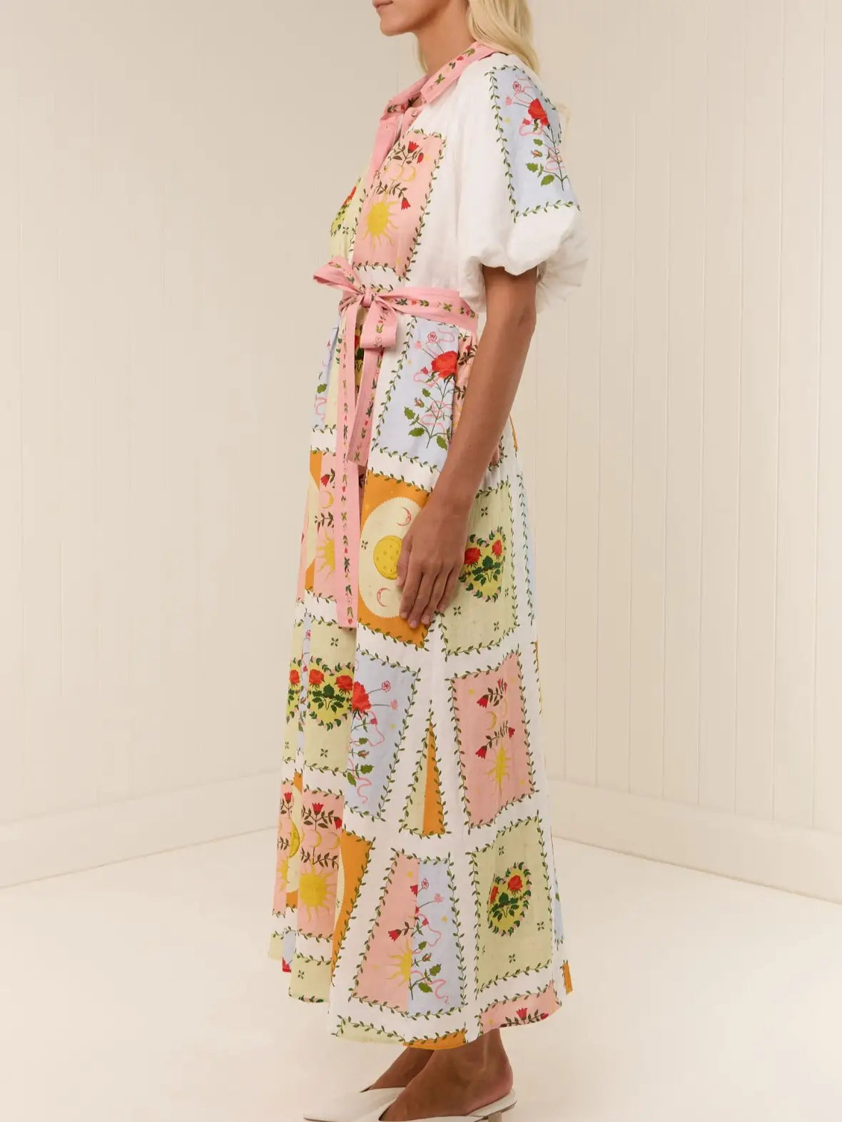 Patchwork Moon Maxi Dress