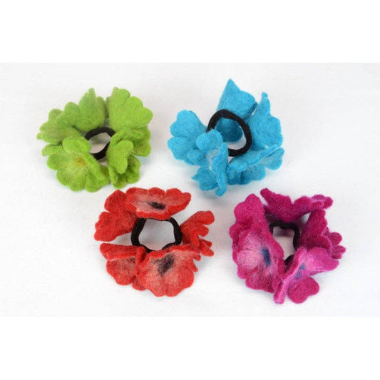 5 Flowers Attached Ponytails