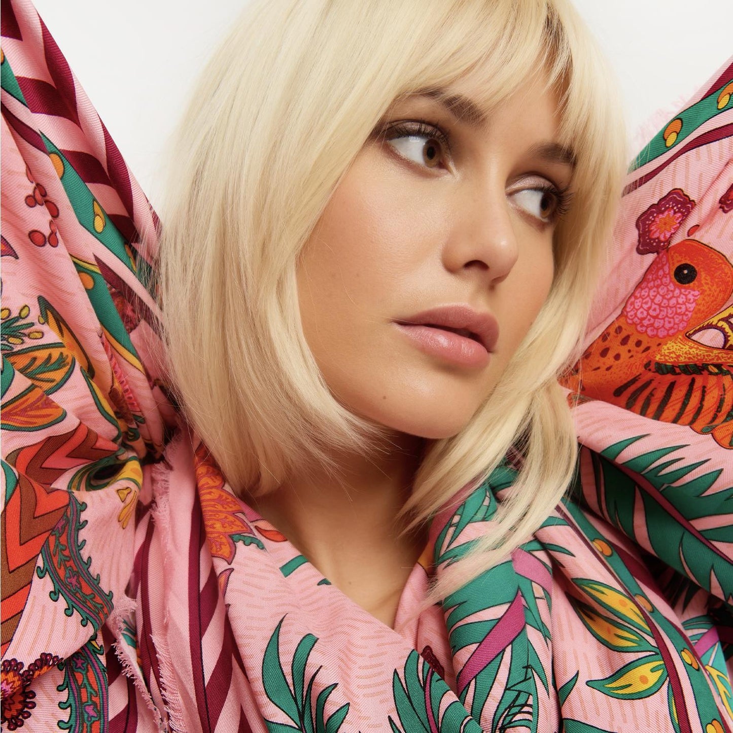 Magic India Rose Square Scarf