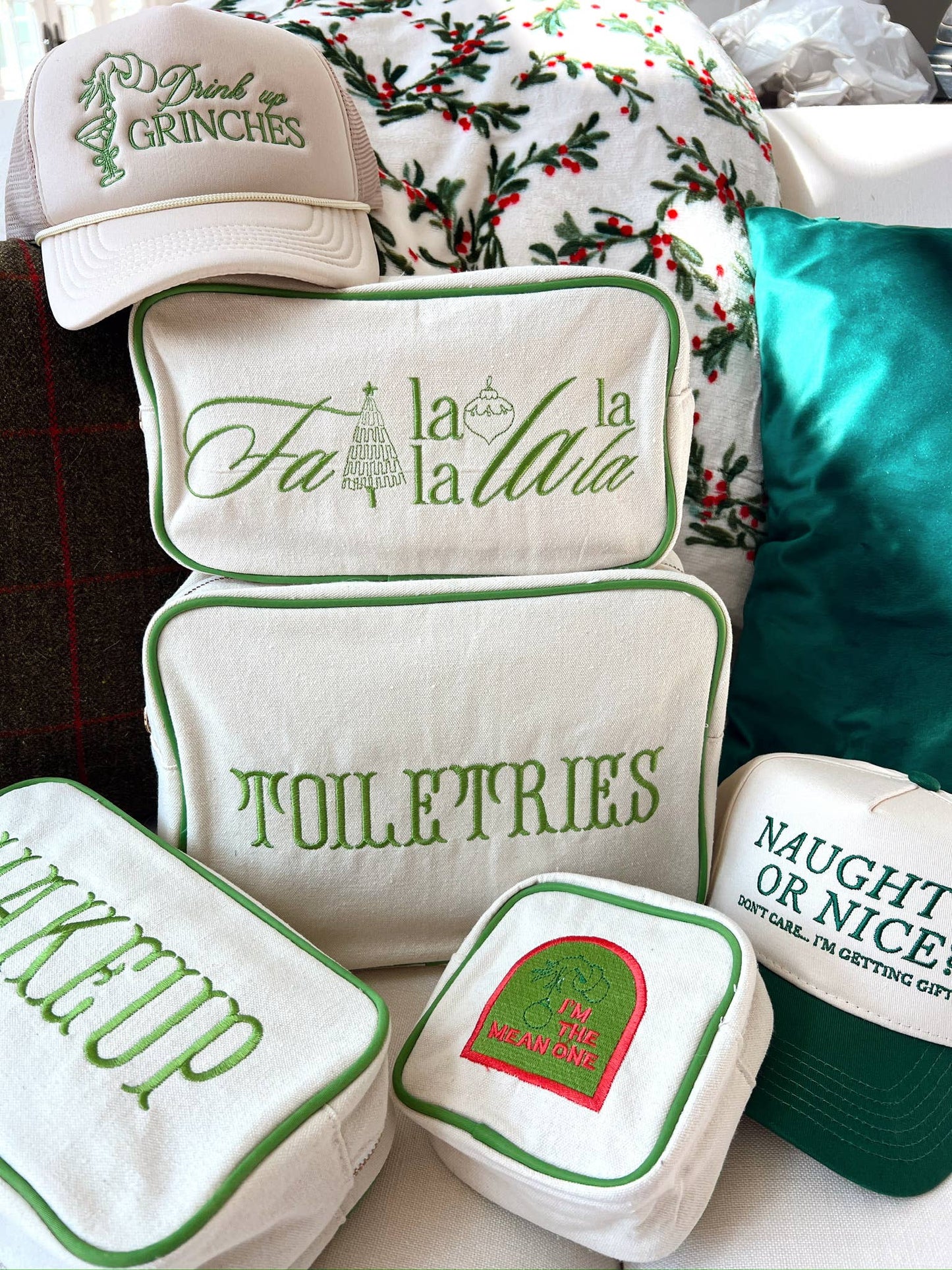 Toiletries - Green Canvas XL Bag
