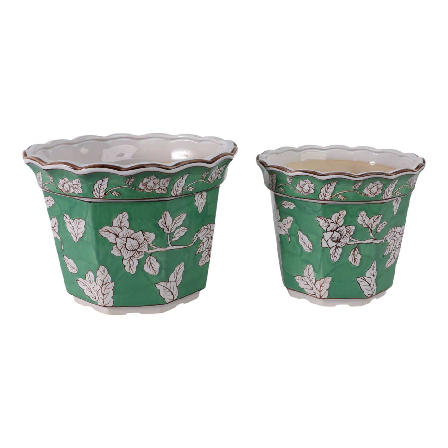 Ceramic Bird and Flower Planters