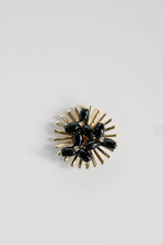 Load image into Gallery viewer, Black Sunburst Statement Stud Earrings
