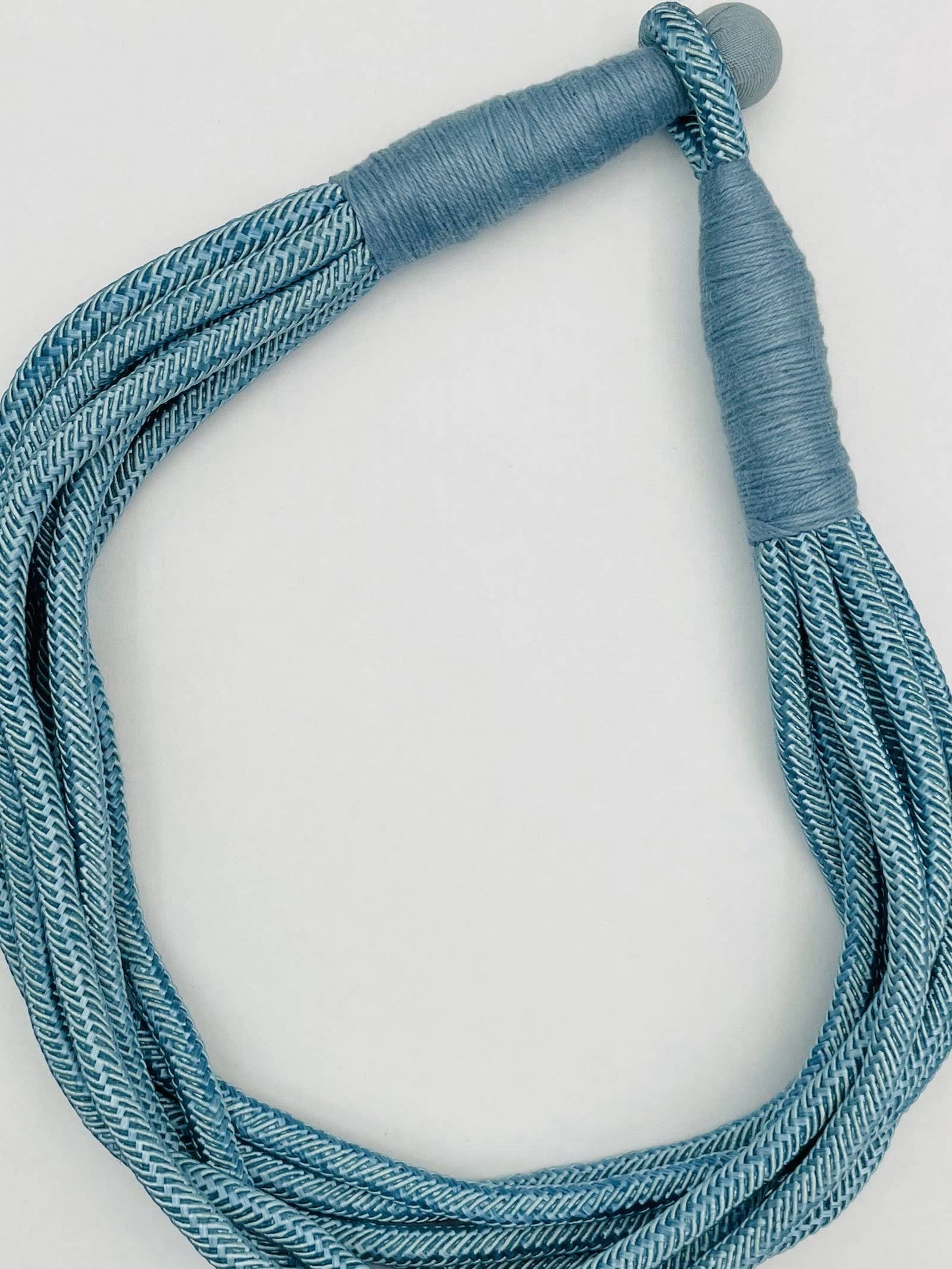 Game Day Dusty Blue - Slub 8-Strand Necklace