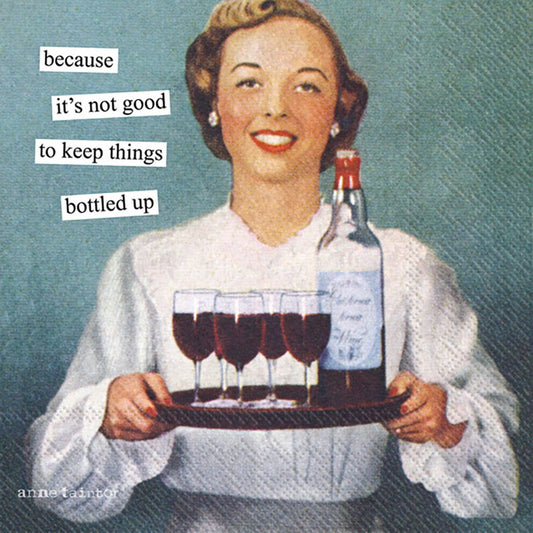 Paper Cocktail Napkins Pack of 20 Anne Taintor Bottled Up