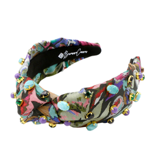 Load image into Gallery viewer, Jeweled Tapestry Floral Headband
