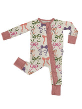 Load image into Gallery viewer, Bows Long Sleeve Zip PJ
