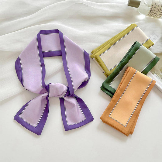 Long Thin Ribbon Scarf – Ponytail, Neck, or Purse