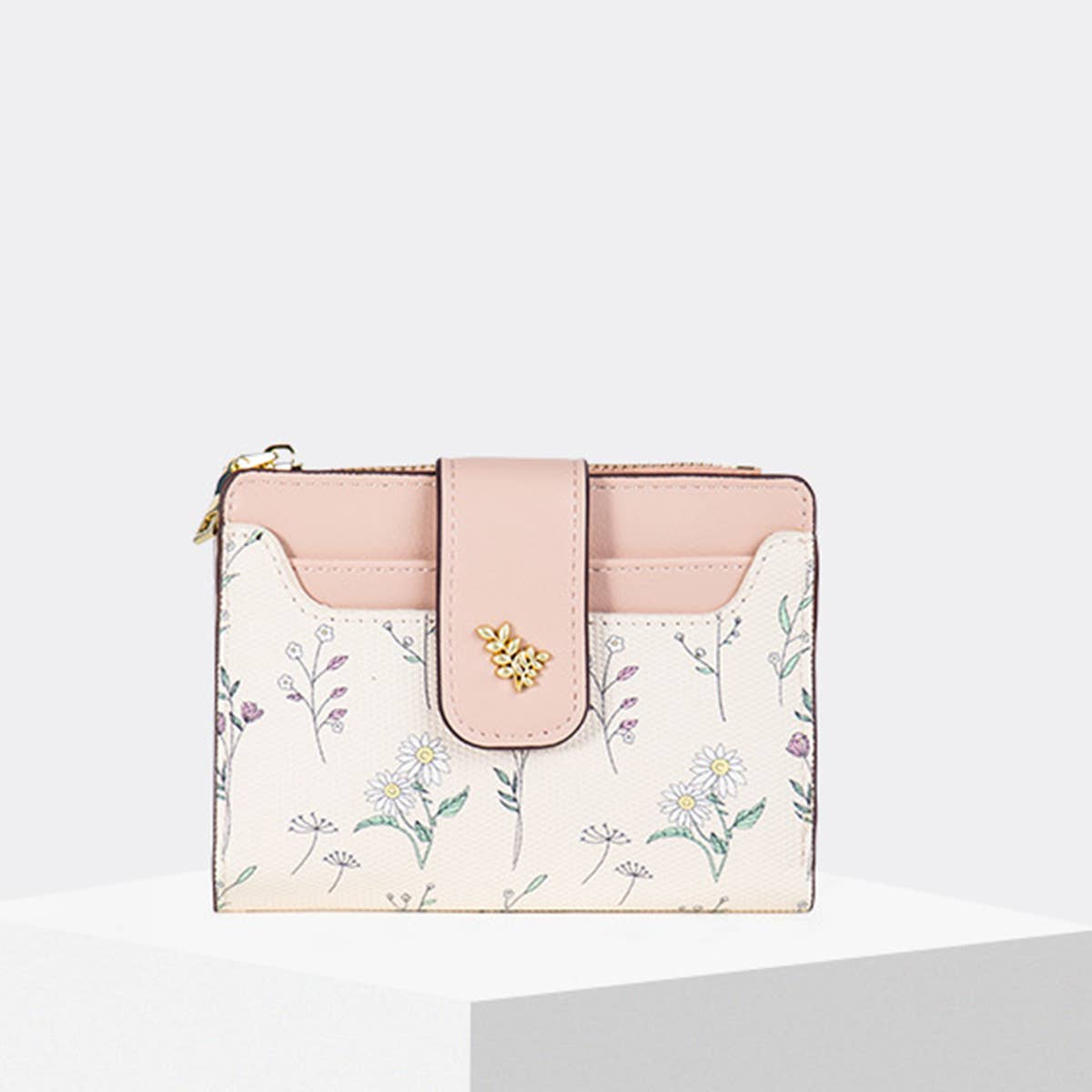 CONTRAST COLOR EXQUISITE SHORT WALLET