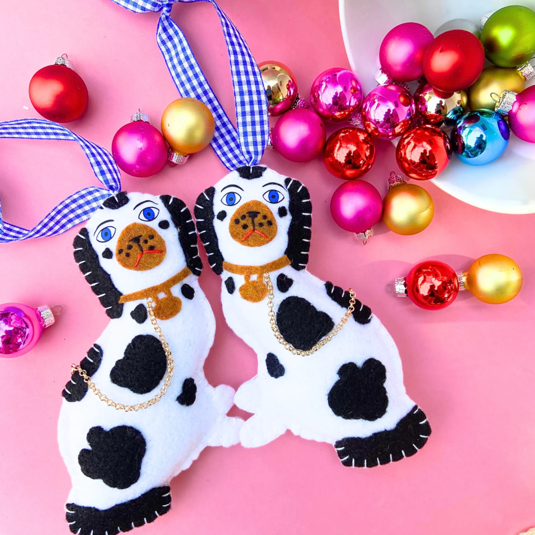 Staffordshire Dog Statue Ornaments | Black