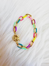 Load image into Gallery viewer, Candy 8.5&quot; Enamel Chain Bracelet
