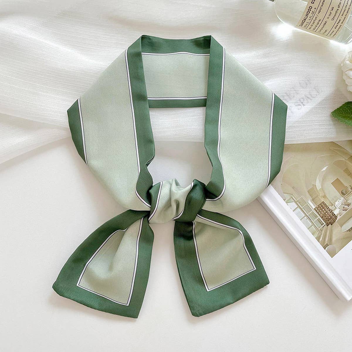 Long Thin Ribbon Scarf – Ponytail, Neck, or Purse