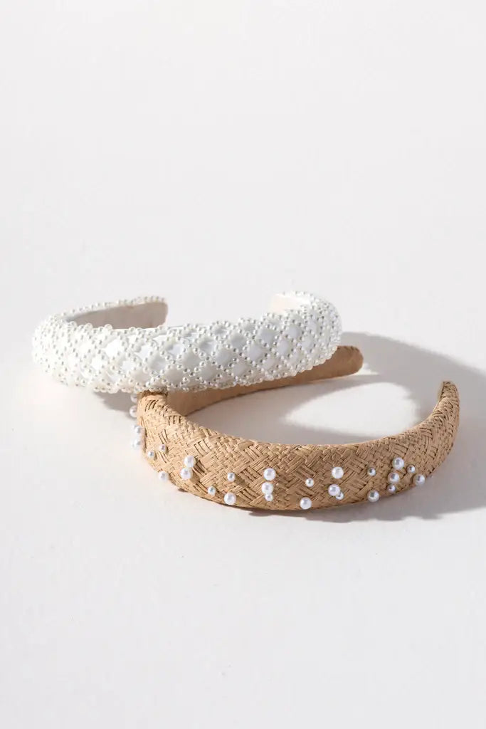 PEARL HEADBAND, IVORY
