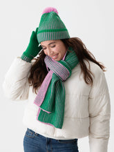 Load image into Gallery viewer, Green &amp; Pink Beanie
