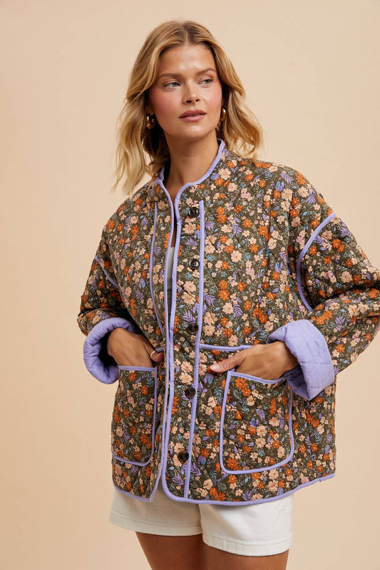 Floral Quilted Jacket