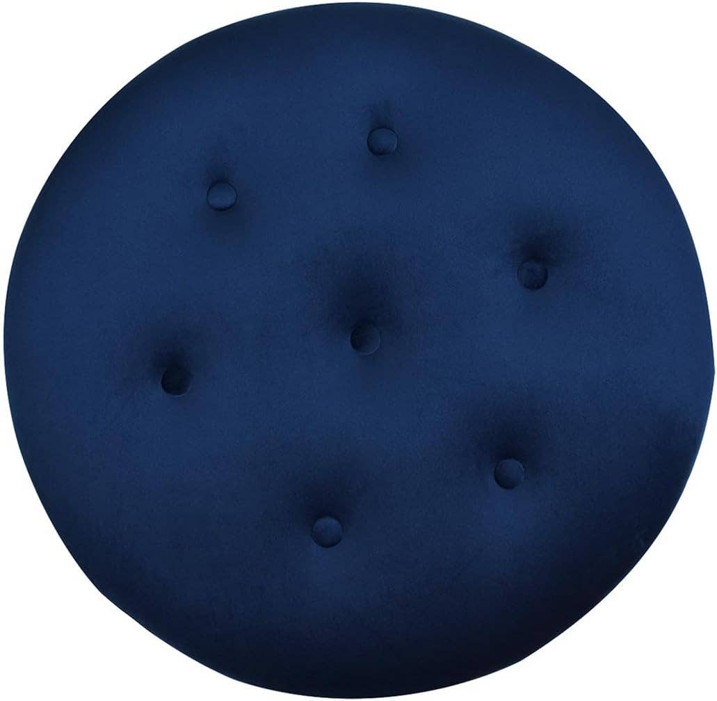 Yolanda 24" Round Upholstered Accent Ottoman