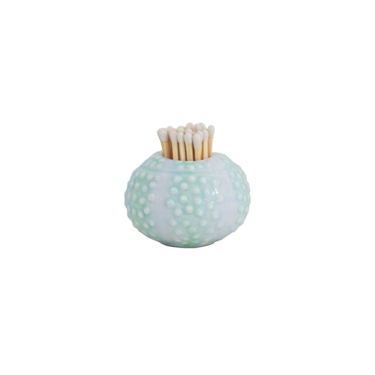 Sea Urchin Match Holder/ Striker in Aqua