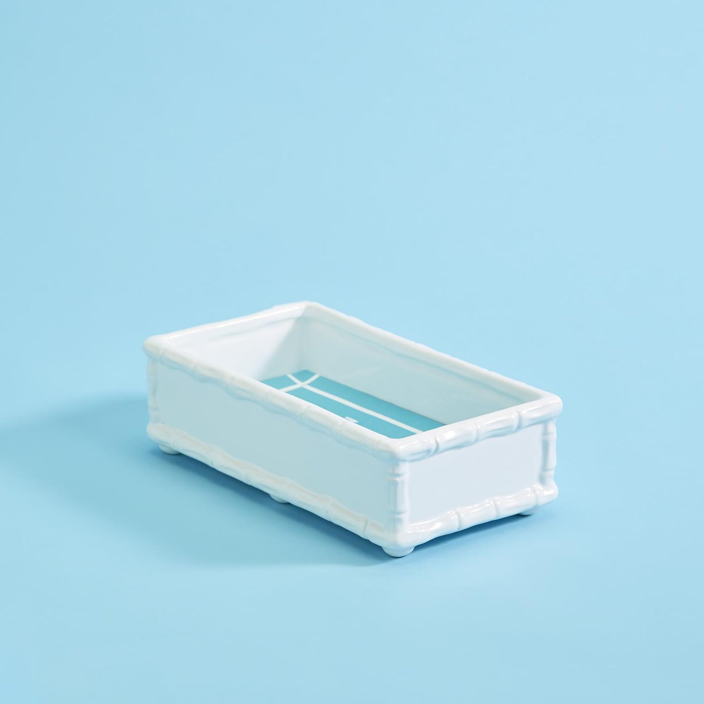 Hampton Faux Bamboo Fretwork Guest Napkin / Towel / Utensil Holder