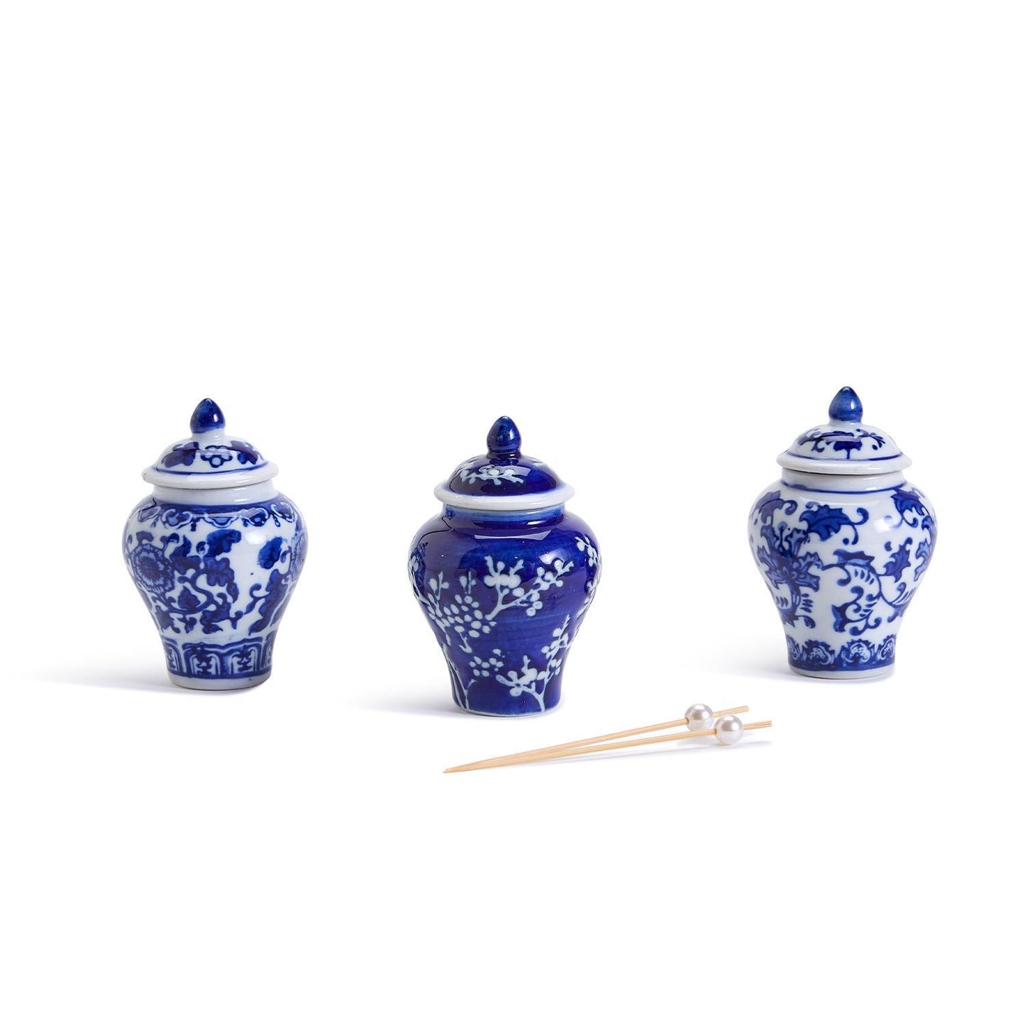 Mini Ginger Jar with 20 Bamboo Picks in Gift Box