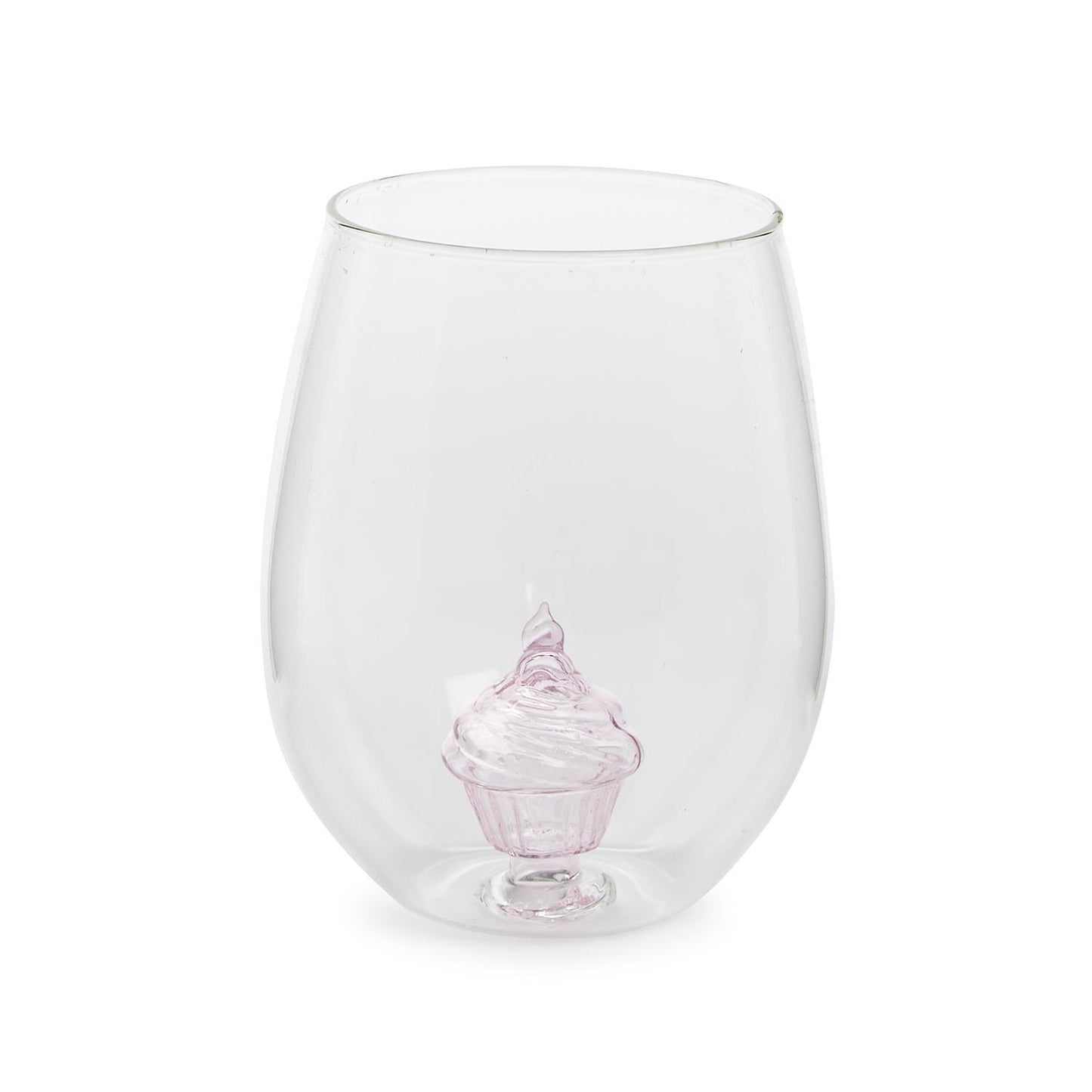 Celebration Cake Stemless Wine Glass