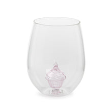 Load image into Gallery viewer, Celebration Cake Stemless Wine Glass
