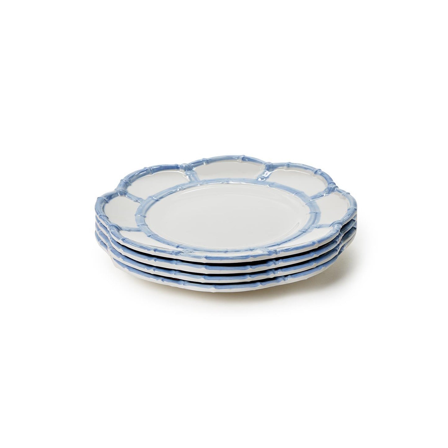 French Blue Bamboo Touch Salad / Dessert Plate Two's Company