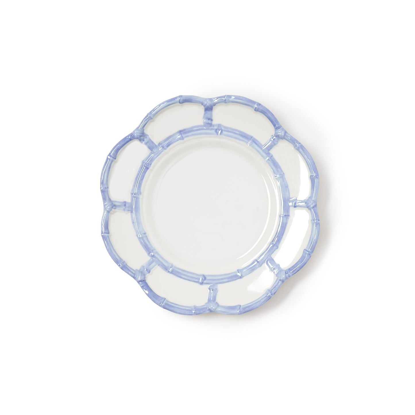 French Blue Bamboo Touch Salad / Dessert Plate Two's Company